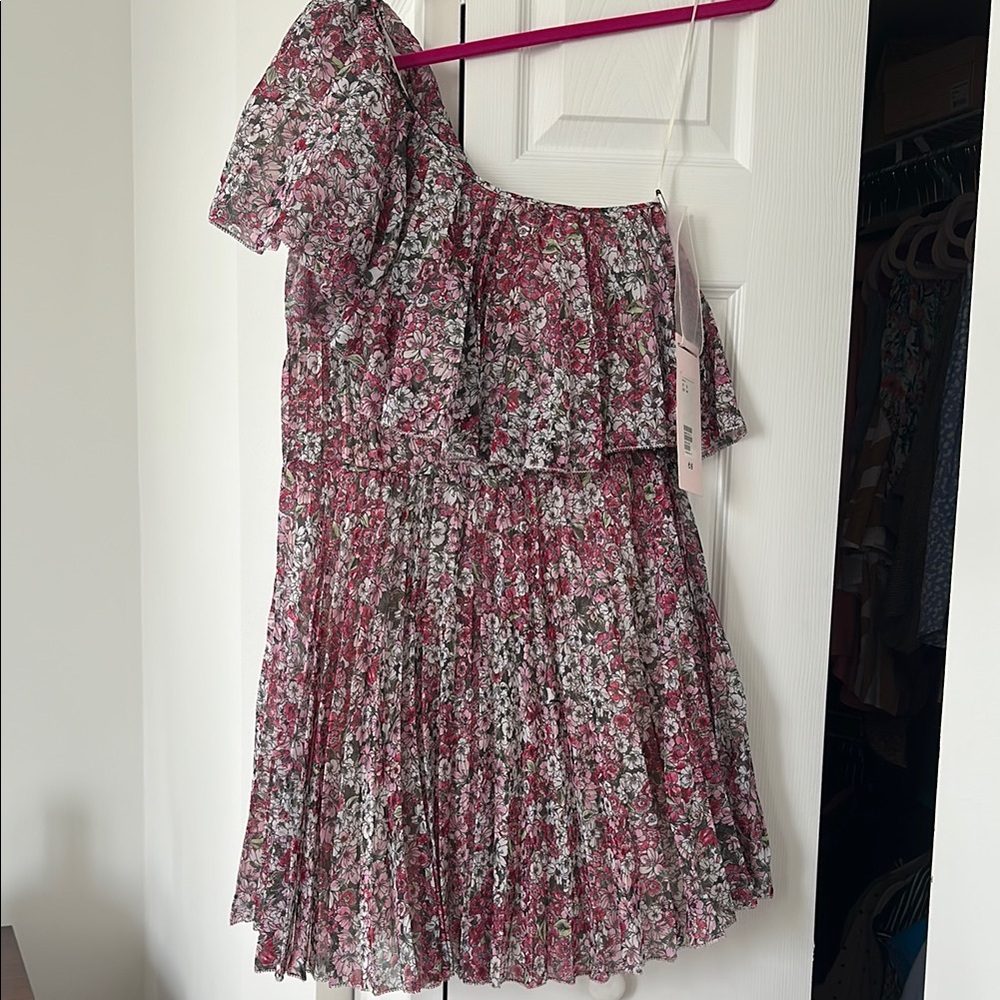 Floral One-Shoulder Dress